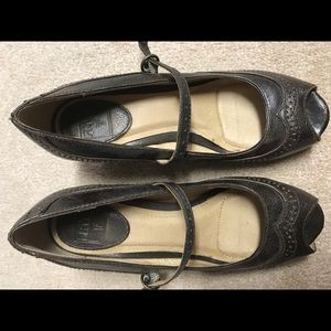 Frye Maya Mary Jane peep toe